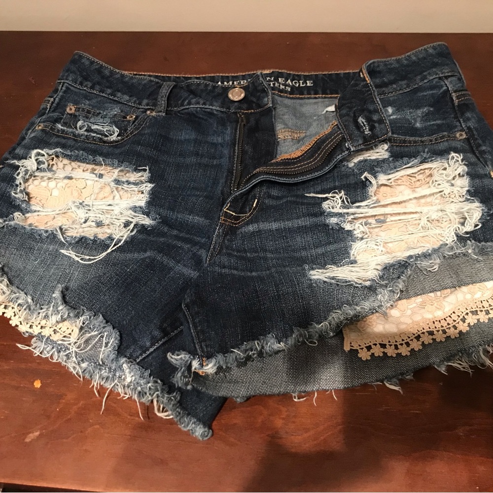 American Eagle Outfitters Hi Rise Festival Shorties